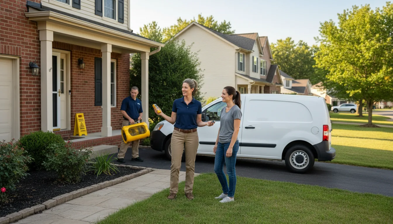 Residential water damage restoration in Dixon, IL
